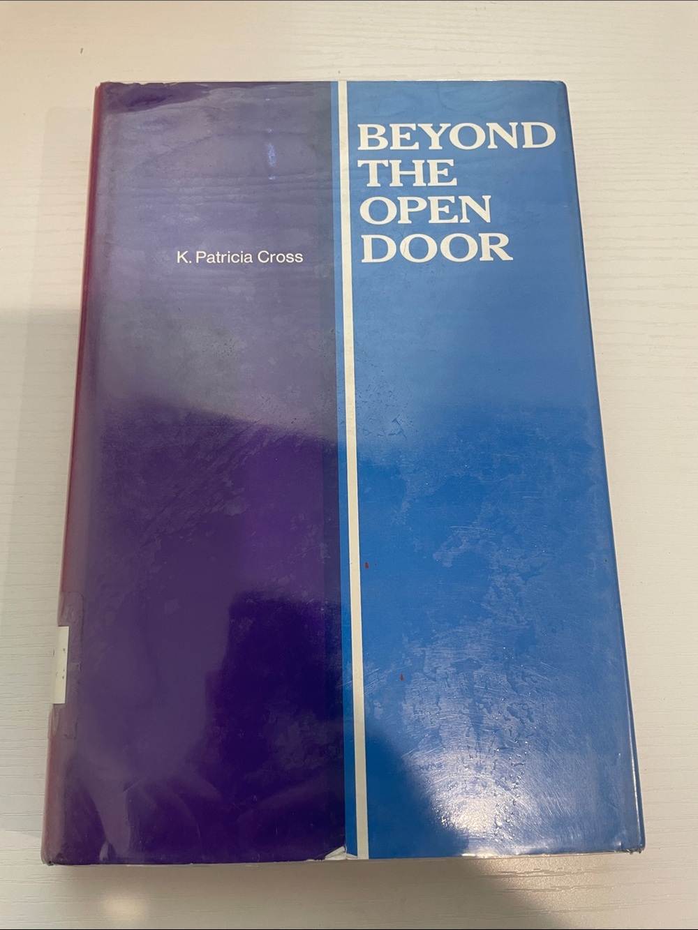 Beyond the Open Door by K. Patricia Cross - Blue & Purple Hardcover